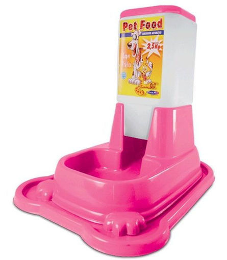 Imagen de Dispensador alimentos Pet Food 2,5kg anti hormigas rosado