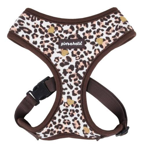 Imagen de Arnes Puppia animal print marron L