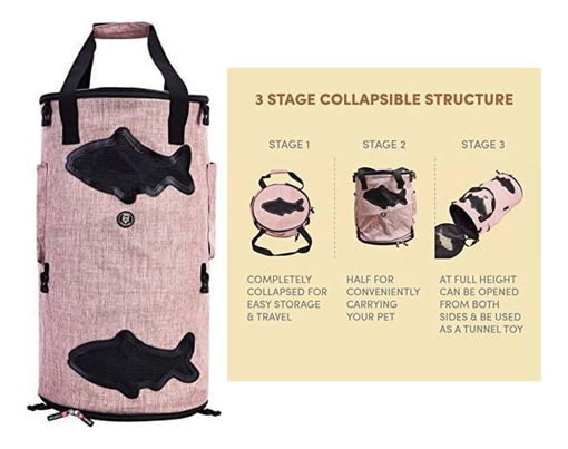 Imagen de FOFOS - 2 en 1 - tunel y bolso rosa