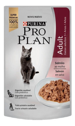 Imagen de Pro Plan gatos adultos salmon salsa 85grs