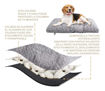 Imagen de Cama rectangular con memoria gris XL 91x61x7cm