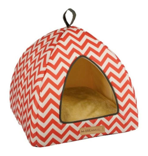 Imagen de Cama iglu TIPI Tasmania rojo 40x40x35cm