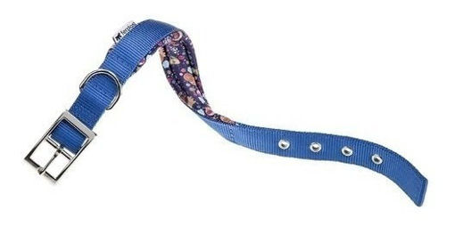 Imagen de Collar azul y animalitos 27-35cm x 15mm