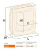 Imagen de Puerta Swing 11 Marron 31x9,6x38,4cm