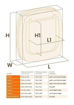 Imagen de Puerta Swing 9 Marron 26,2x10,2x31,2cm