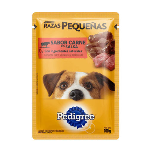 Imagen de Pedigree razas peq carne sobres 100gr