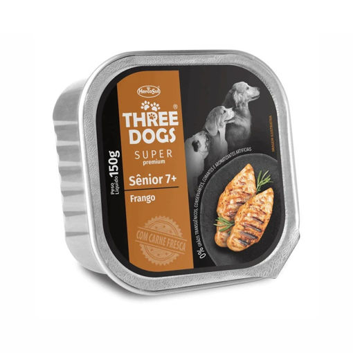 Imagen de Pate Three Dog SP senior pollo 150g