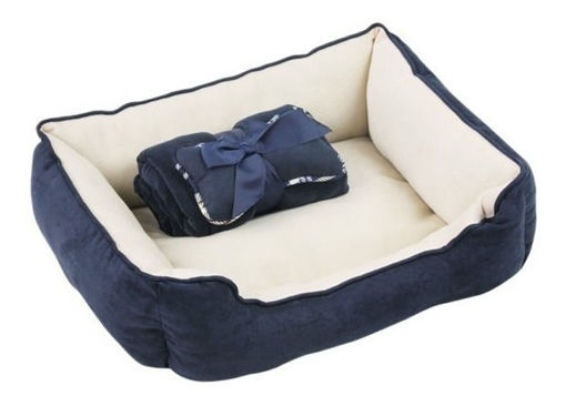 Imagen de Cama con accesorios 42x52cm azul
