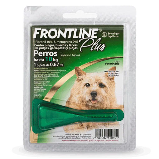 Imagen de Frontline Plus perros 2 a 10kg-0.67ml