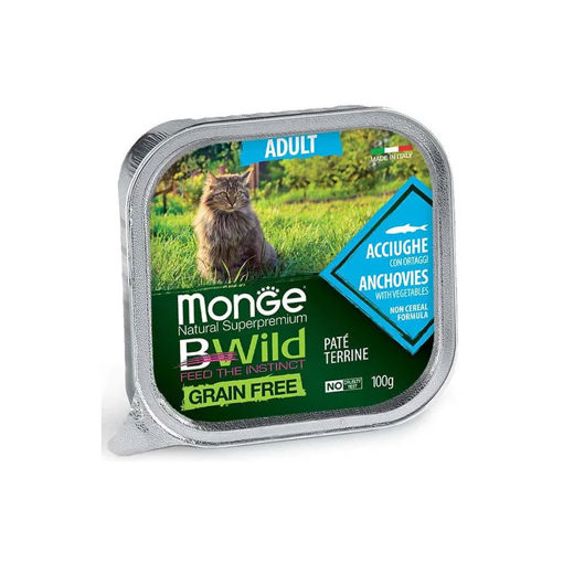 Imagen de Monge Bwild Adult Anchoas y Vegetales 100grs