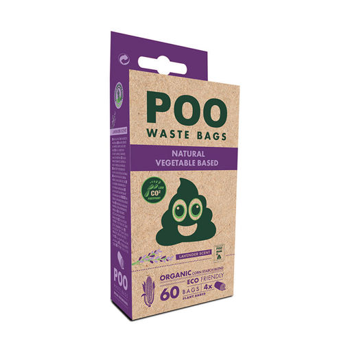 Imagen de Bolsas desechables bio- compostables lavanda 4 rollos x15u.