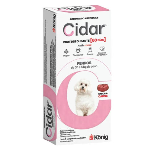 Imagen de CIDAR perros 3.1 a 6kg