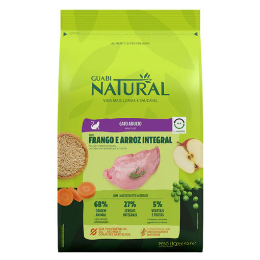 Imagen de GUABI NAT GATO AD POLLO Y ARROZ INTEGRAL 1.5KG