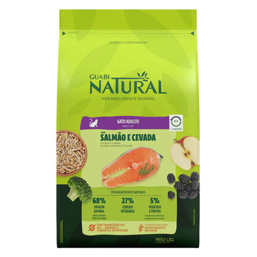 Imagen de GUABI NAT GATO AD SALMON Y CEBADA 1.5KG