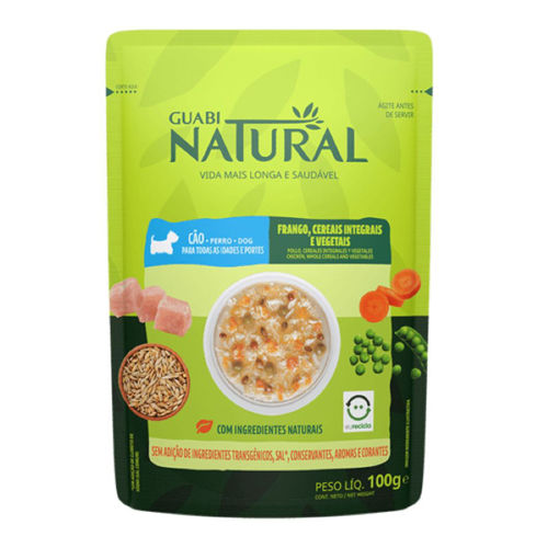 Imagen de Guabi Natural Perro Pollo Cereales y Vegetales 100gr