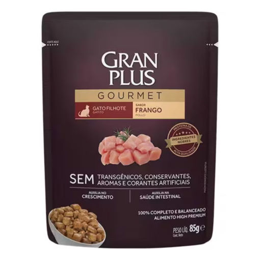 Imagen de Gran Plus Gato cachorro pollo 85gr