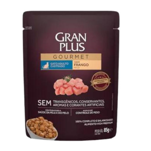 Imagen de Gran Plus Gato Castrado POLLO 85gr