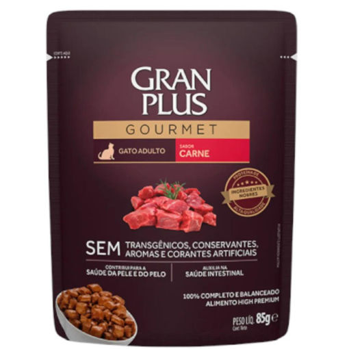 Imagen de Gran Plus Gato adulto carne 85gr