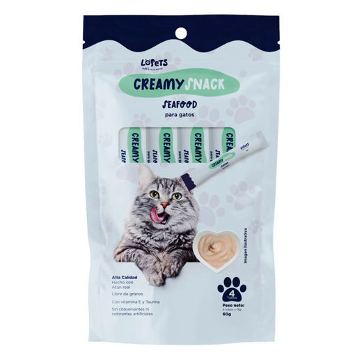 Imagen de CREAMY SNACKS LOPETS SEAFOOD 60g