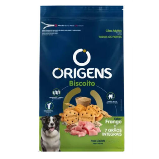 Imagen de Origens galletas perro adulto pollo +7 granos 700gr