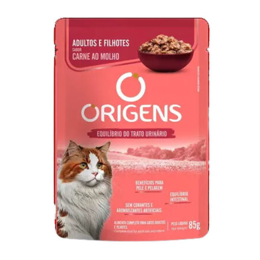 Imagen de Origens gato adulto y cachorro carne 85gr