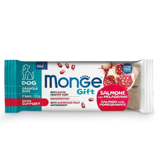 Imagen de Monge Barra de Granola Piel Sensible Salmon y Granada 120gr