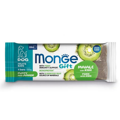 Imagen de Monge Barra Frutal Cachorros Cerdo y Kiwi 100gr