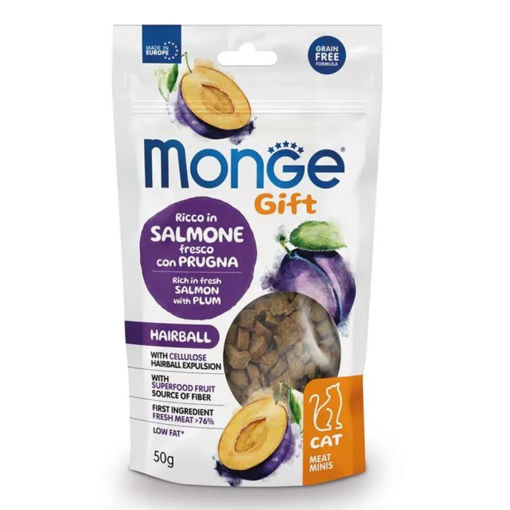 Imagen de Monge Mini Meat Bola de Pelos Salmon y Ciruela 50gr