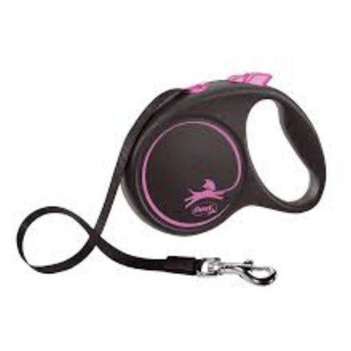 Imagen de Flexi Black Design L Rosa 5mtrs CINTA