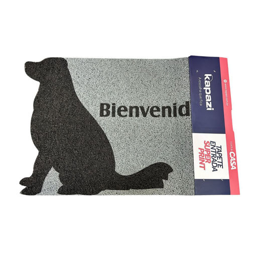 Imagen de Felpudo Silueta Perro Bienvenido 60x40cm