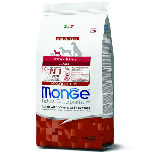 Imagen de Monge Monoproteina Perro adulto mini Cordero 7,5kg