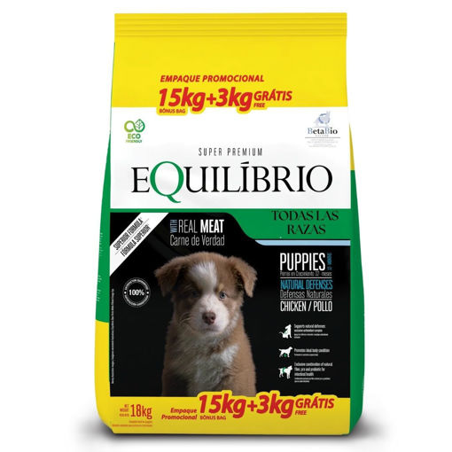 Imagen de Equilibrio cachorros todas las razas 15+3kg