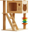 Imagen de Rascador madera 39,5X47,5X120CM