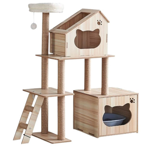 Imagen de Rascador madera 46X92X122CM