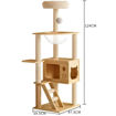 Imagen de Rascador madera 39,5X47,5X124CM