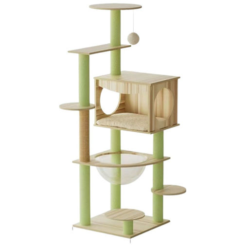 Imagen de Rascador madera 39,5X39,5X124CM